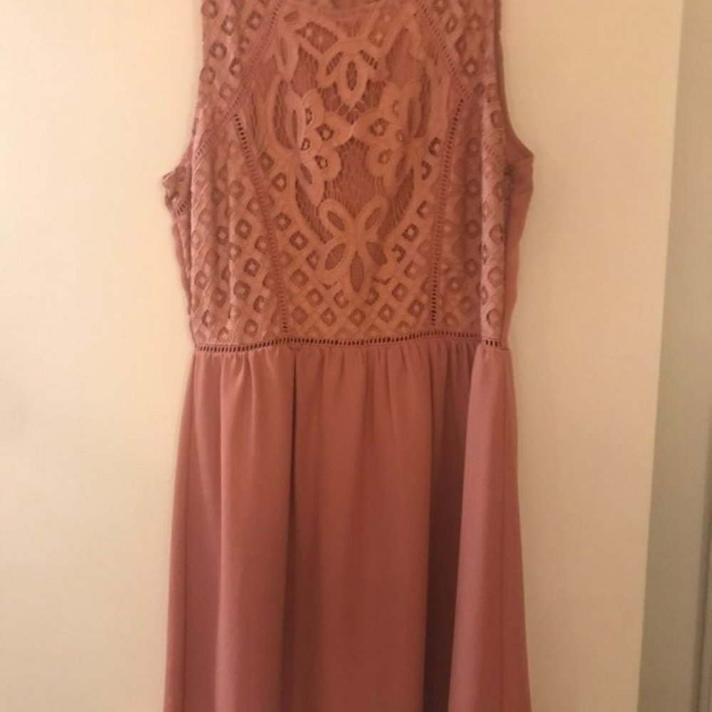 Maurices Coral Lace Dress